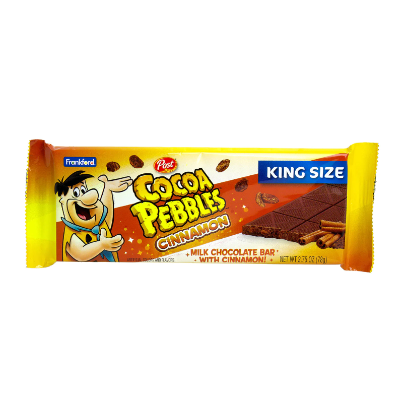 Cocoa Pebbles Chocolate Cinnamon Bar King Size 18 x 78g (case) - Out of Date
