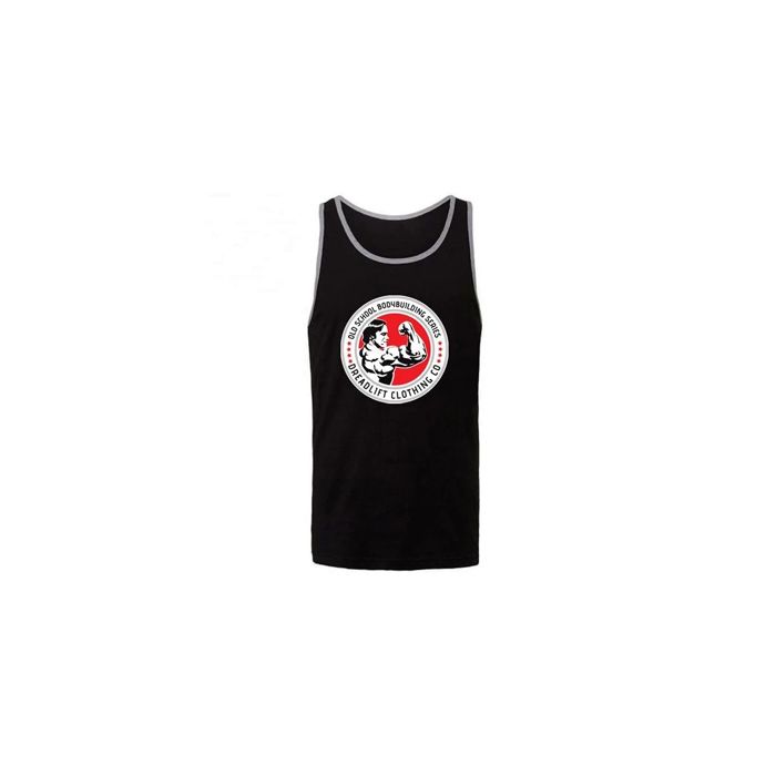 Dreadlift Oldschool Bodybuilding Tank - Black/Grey