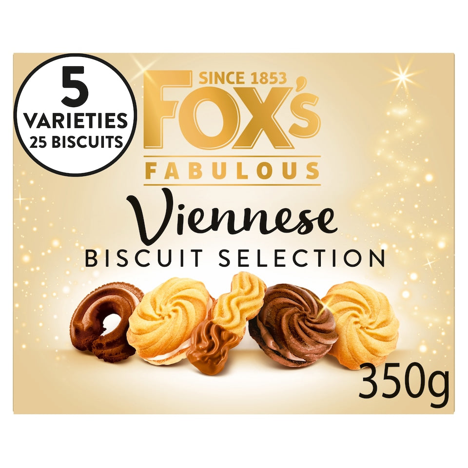 Fox's Fabulous Viennese Biscuit Selection 350g - Out of Date