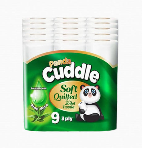 Panda Cuddle 3 ply Aloe Vera 5 x 9pk (Pack)