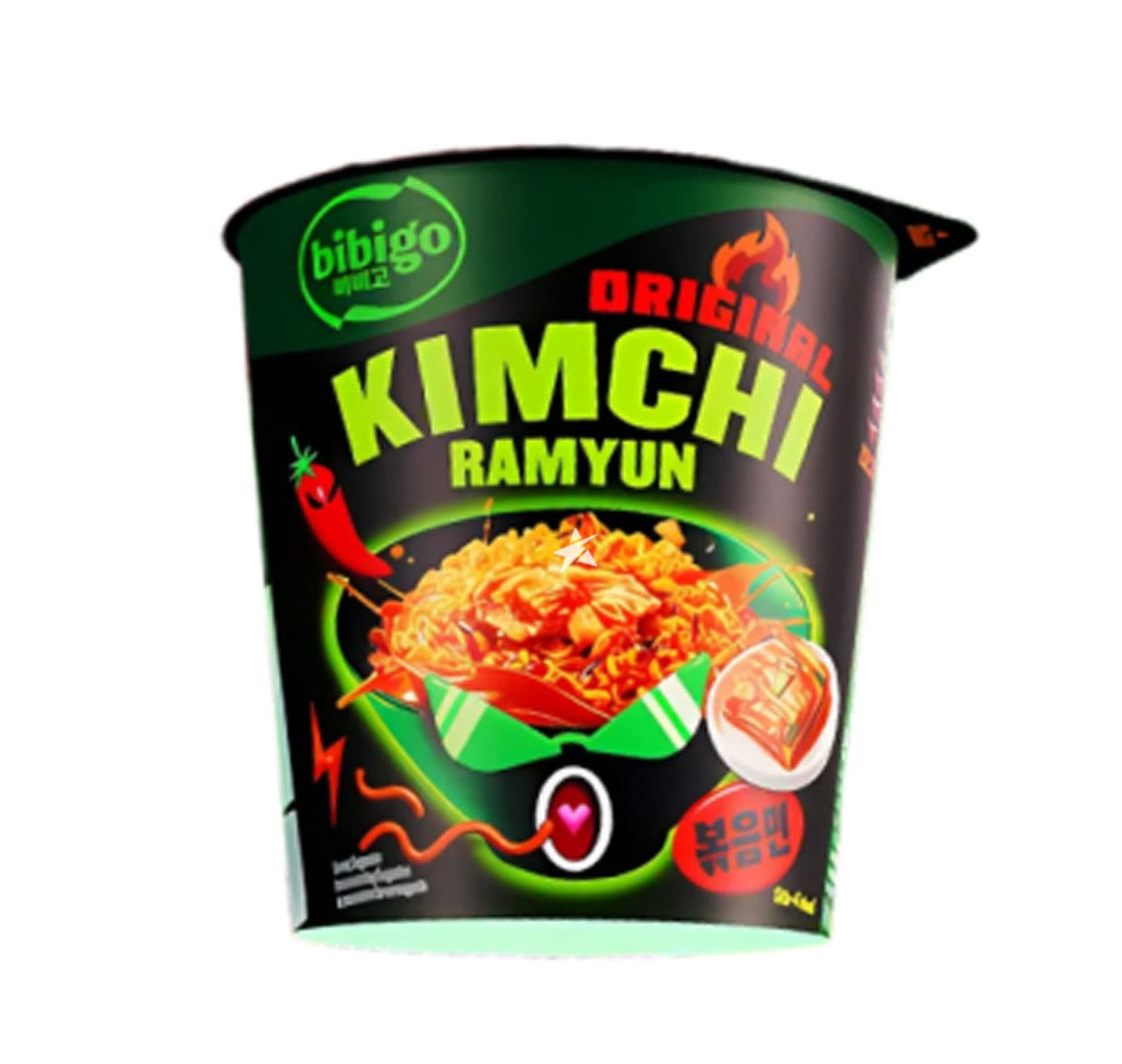 Bibigo Original Kimchi Ramyun Stir-Fried Noodle 8 x 98g - Out of Date