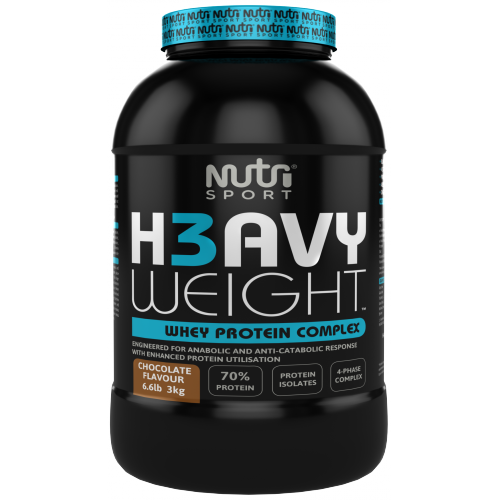 NutriSport Raspberry H3avyweight Whey Protein Complex 6kg - Short Dated