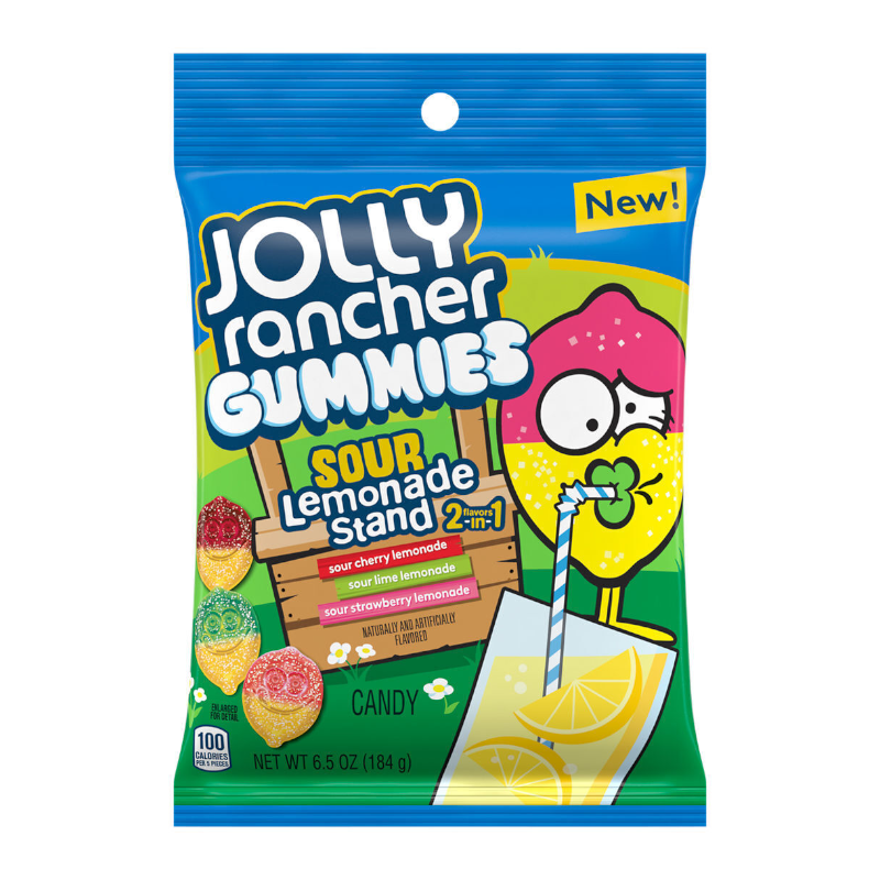 Jolly Rancher Gummies Sour Lemonade Stand 184g - Out of Date