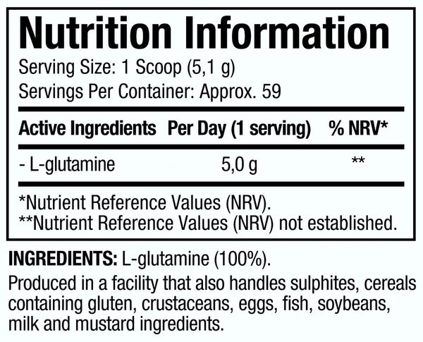 MuscleTech Platinum 100% Glutamine 302g