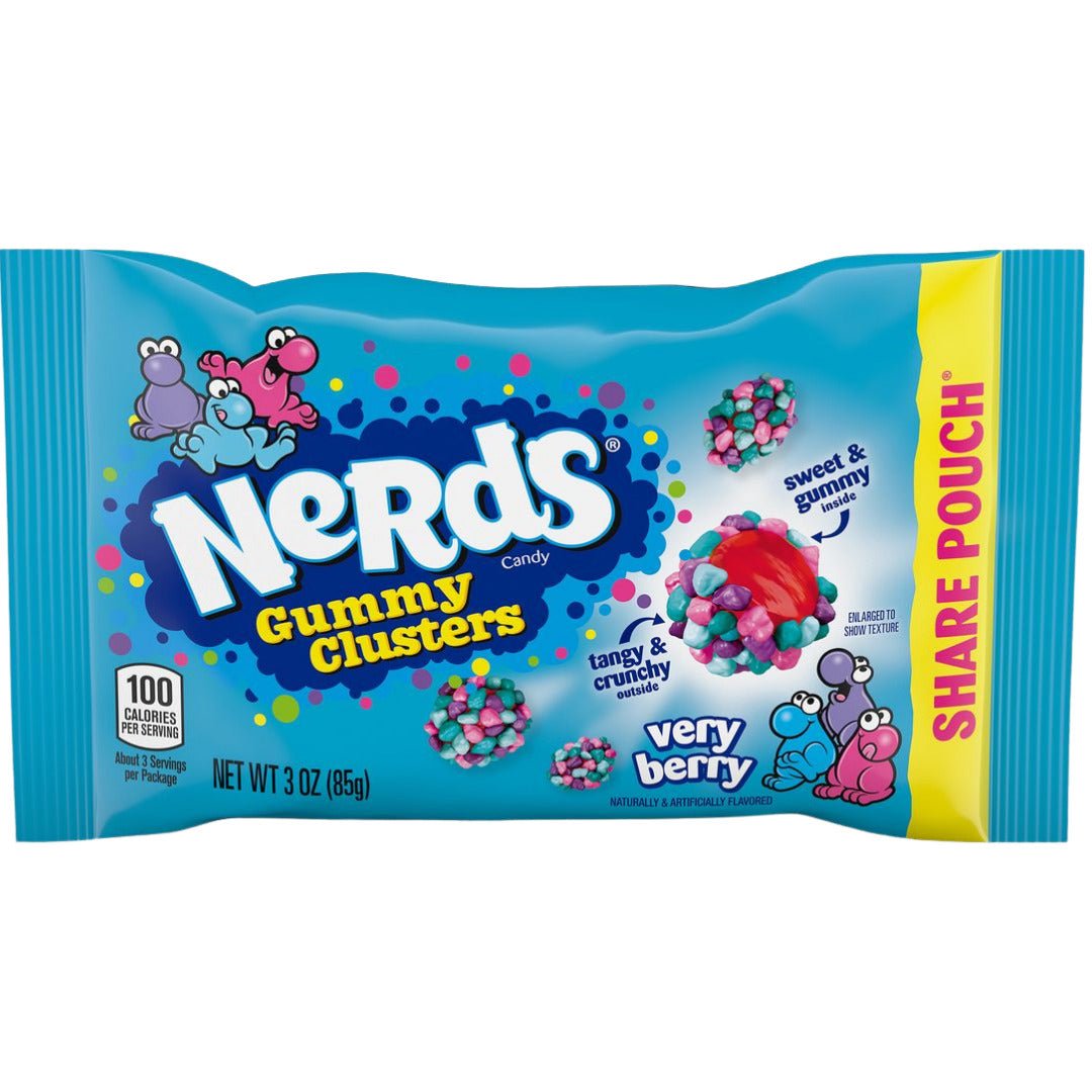 Nerds Gummy Clusters Very Berry Share Pouch 12 x 85g (case) - Out of Date