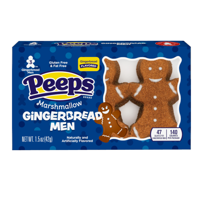 Peeps Marshmallow Gingerbread Men 3PK 42g - Out of Date