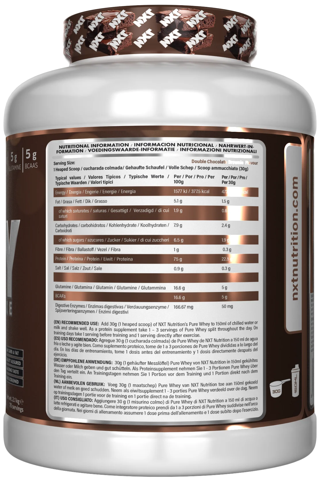 NXT Nutrition Pure Whey Deluxe 2.1kg