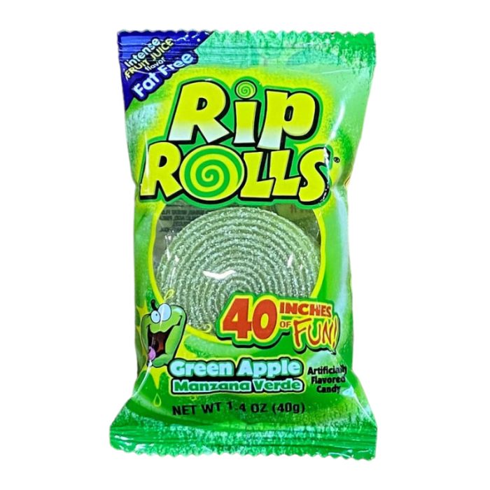 Rip Rolls Green Apple 39g - Out of Date