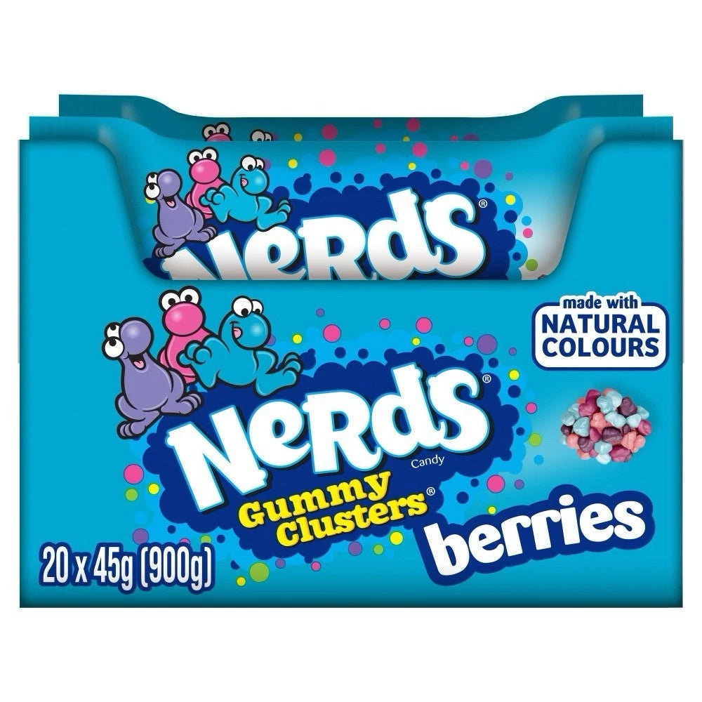 Nerds Gummy Clusters Very Berry 20 x 45g (case) - Out of Date