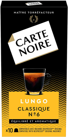 Carte Noire Lungo Classique No. 6 10 Pods - Out of Date