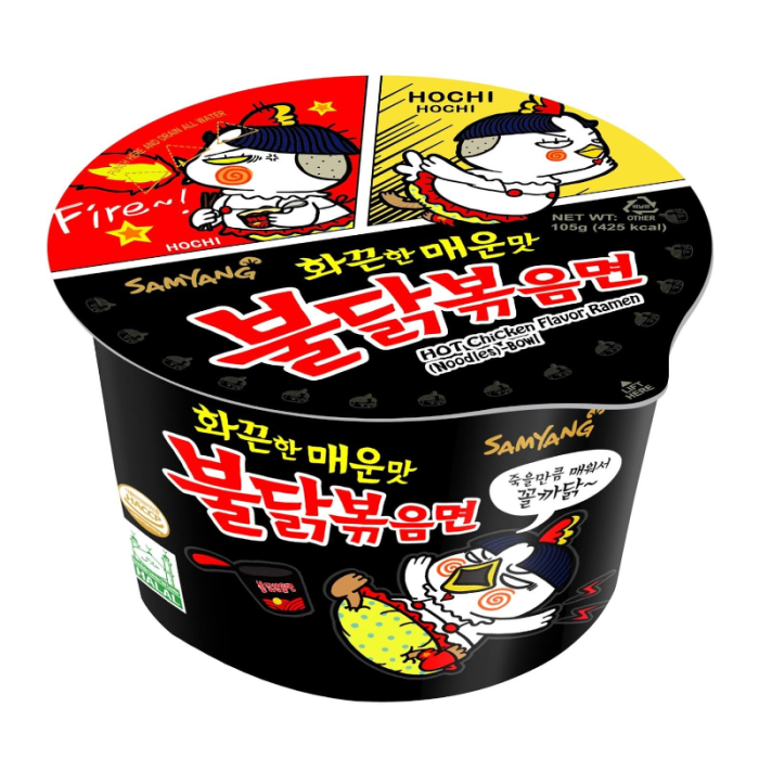 Samyang Buldak Hot Chicken Ramen Big Cup 105g (Black Cup) - Out of Date