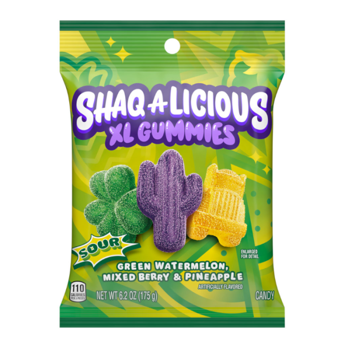 SHAQ-A-LICIOUS XL Sour Gummies 175g - Out of Date
