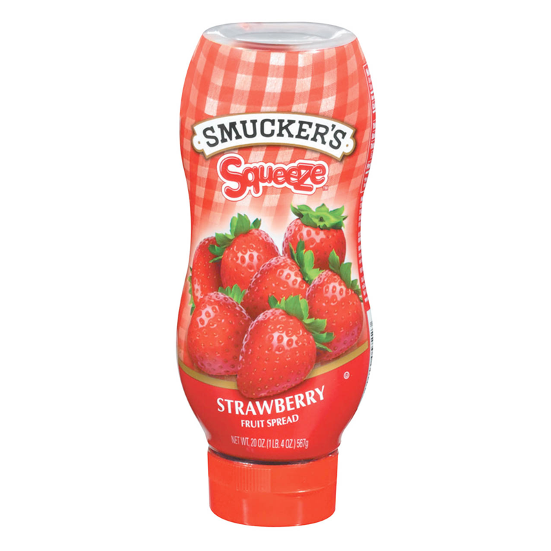 Smuckers Squeeze Strawberry Jelly 567g - Out of Date