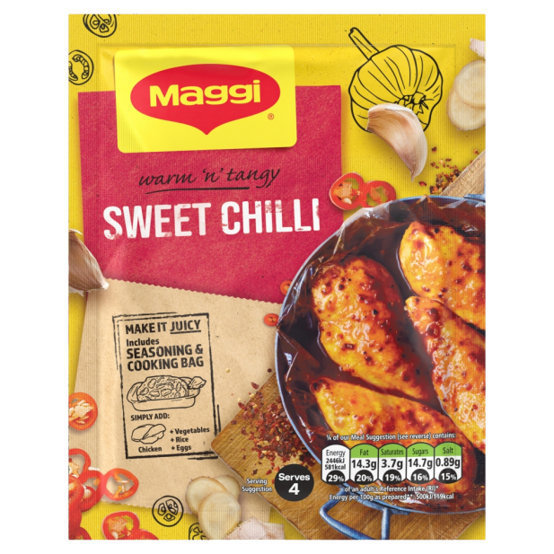 Maggi Juicy Sweet Chilli Chicken 16 x 41g (box) - Out of Da