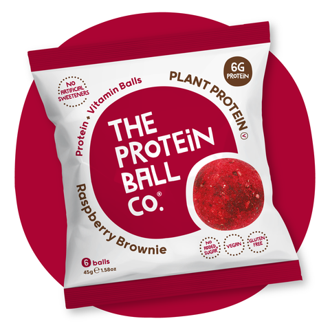 The Protein Ball Co Raspberry Brownie Vegan Protein Balls 10 x 45g