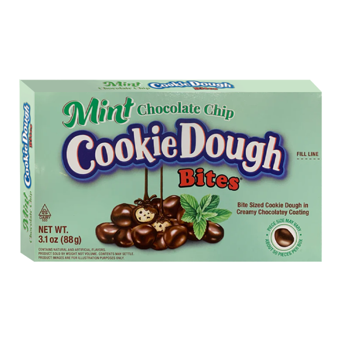 Cookie Dough Bites Mint Chocolate Chip Theatre Box 88g - Out of Date
