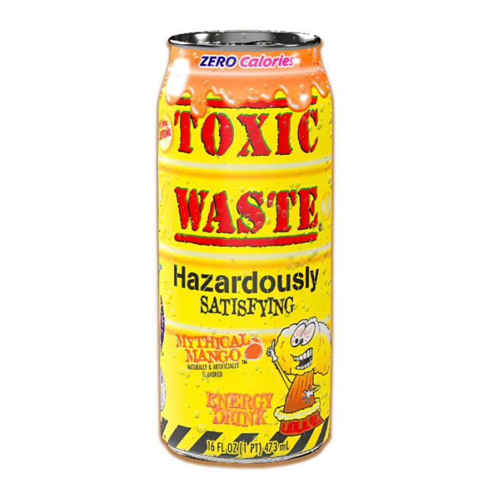 Toxic Waste Mythical Mango Energy Drink 12 x 473ml (case) - Out of Date