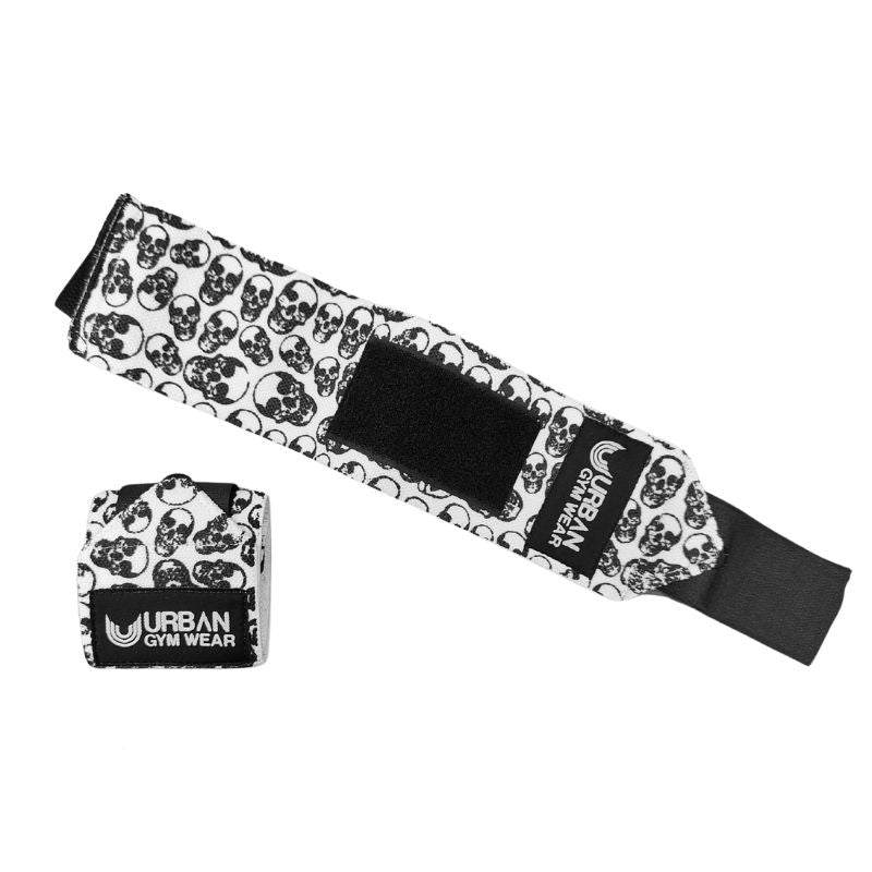 Urban Gym Wear Wrist Wraps - Skull