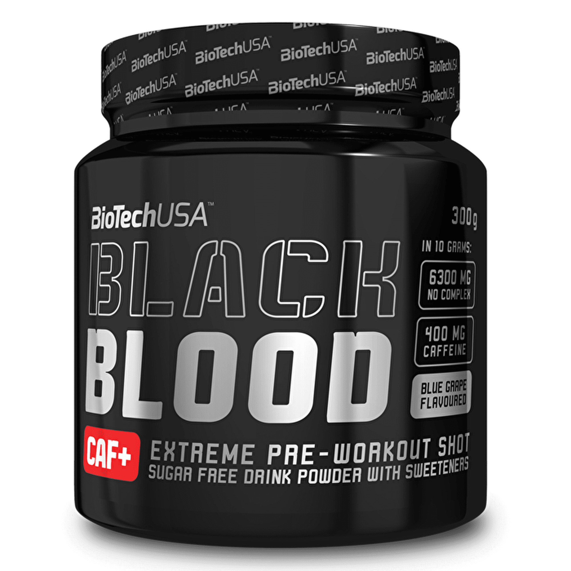 BioTech USA Black Blood CAF+ Blueberry 300g - gymstop