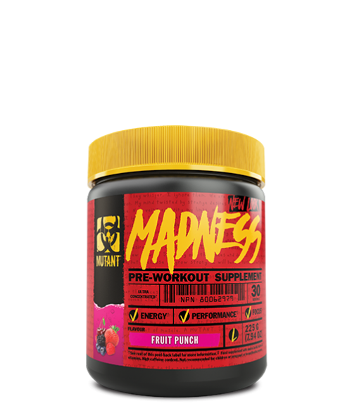 Mutant Madness Pre Workout 225g - gymstop