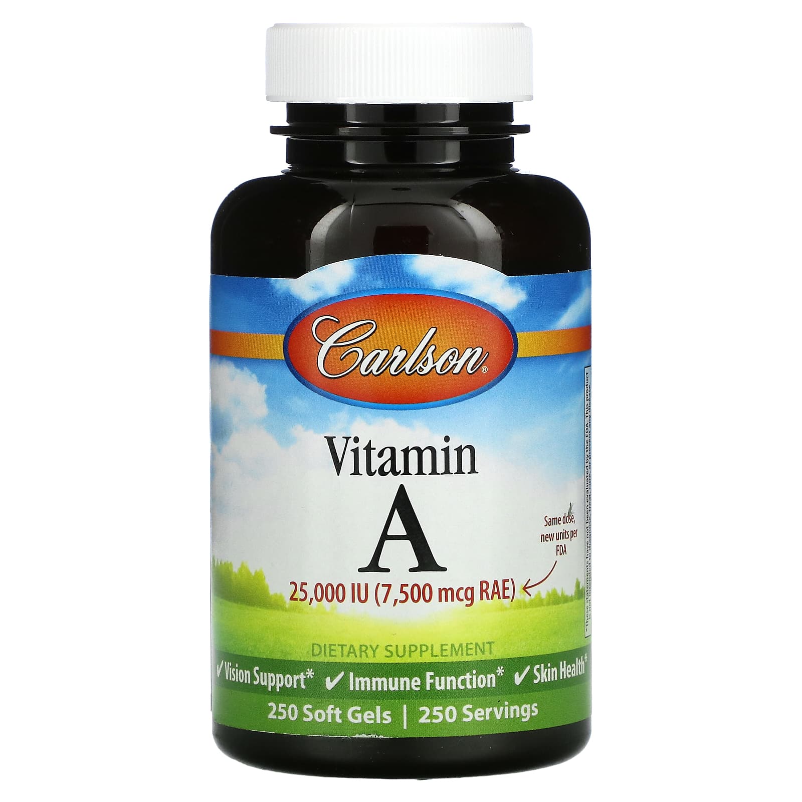Carlson Labs Vitamin A 10 000 IU 250 Softgels