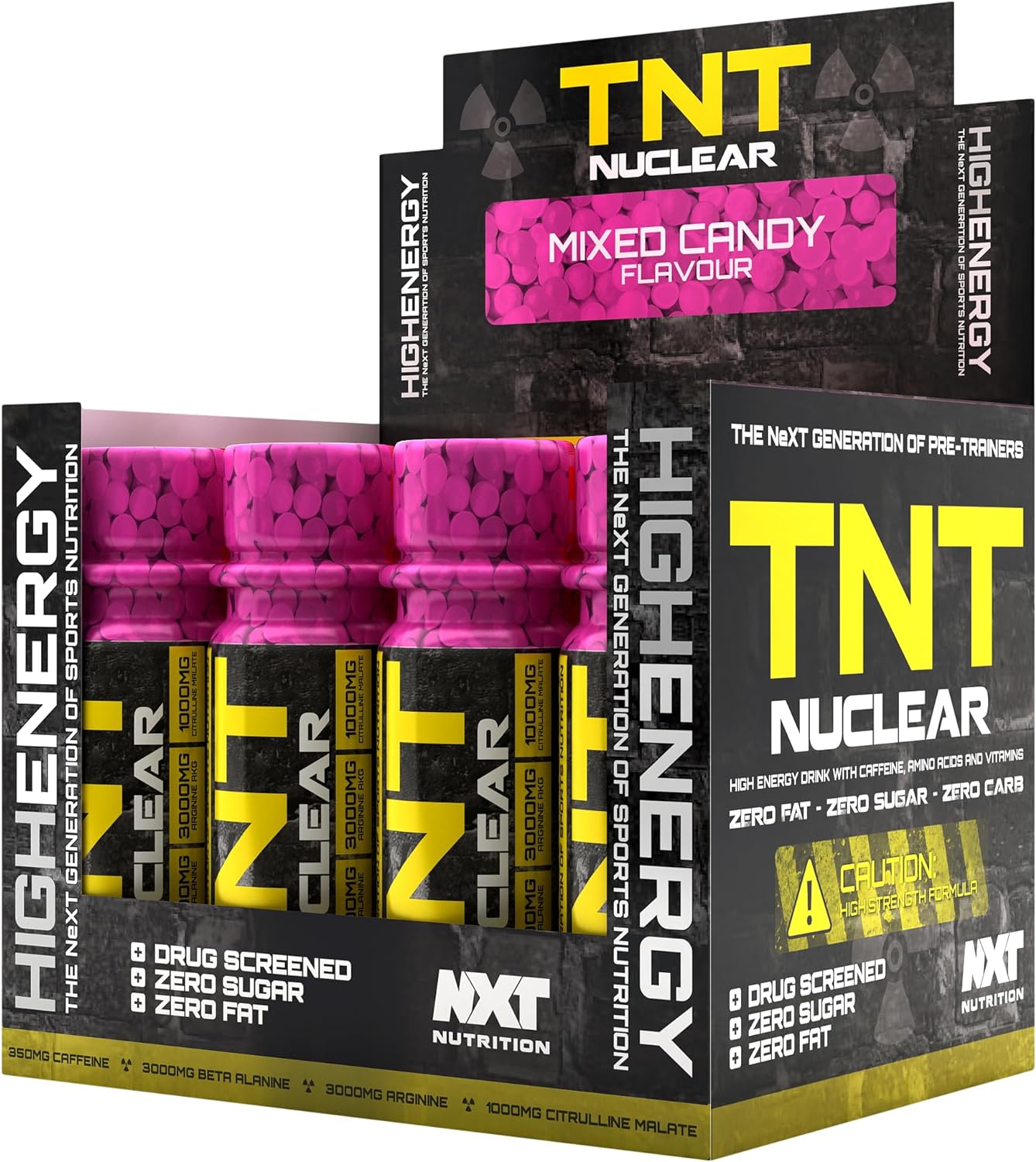 NXT Nutrition TNT Nuclear Shots 12 x 60ml
