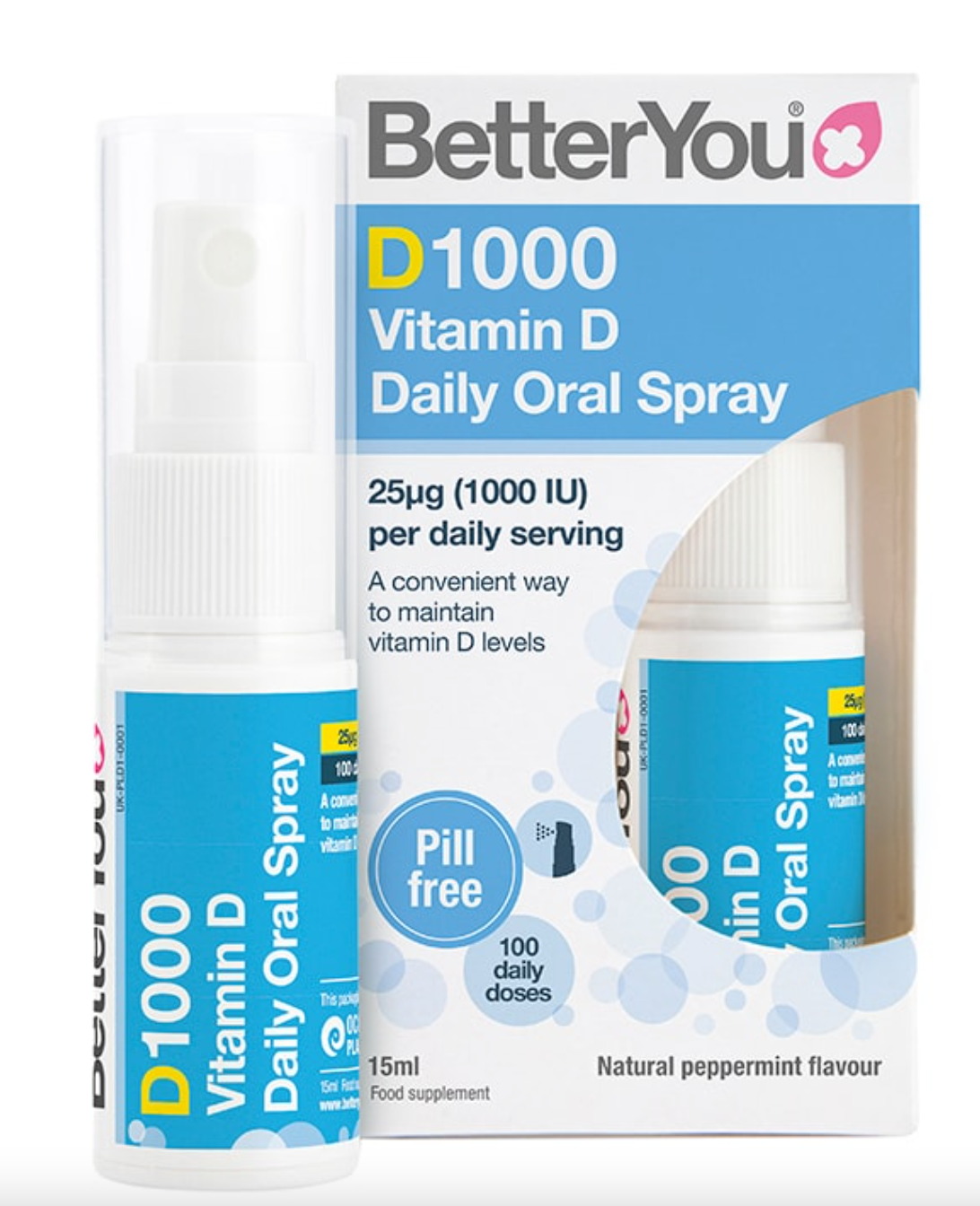 BetterYou D1000 Daily Vitamin D Oral Spray 15 ml