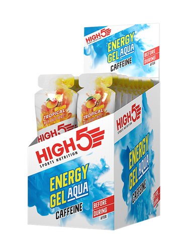 HIGH5 Energy Gel Aqua Caffeine Hit Tropical 20 x 66g
