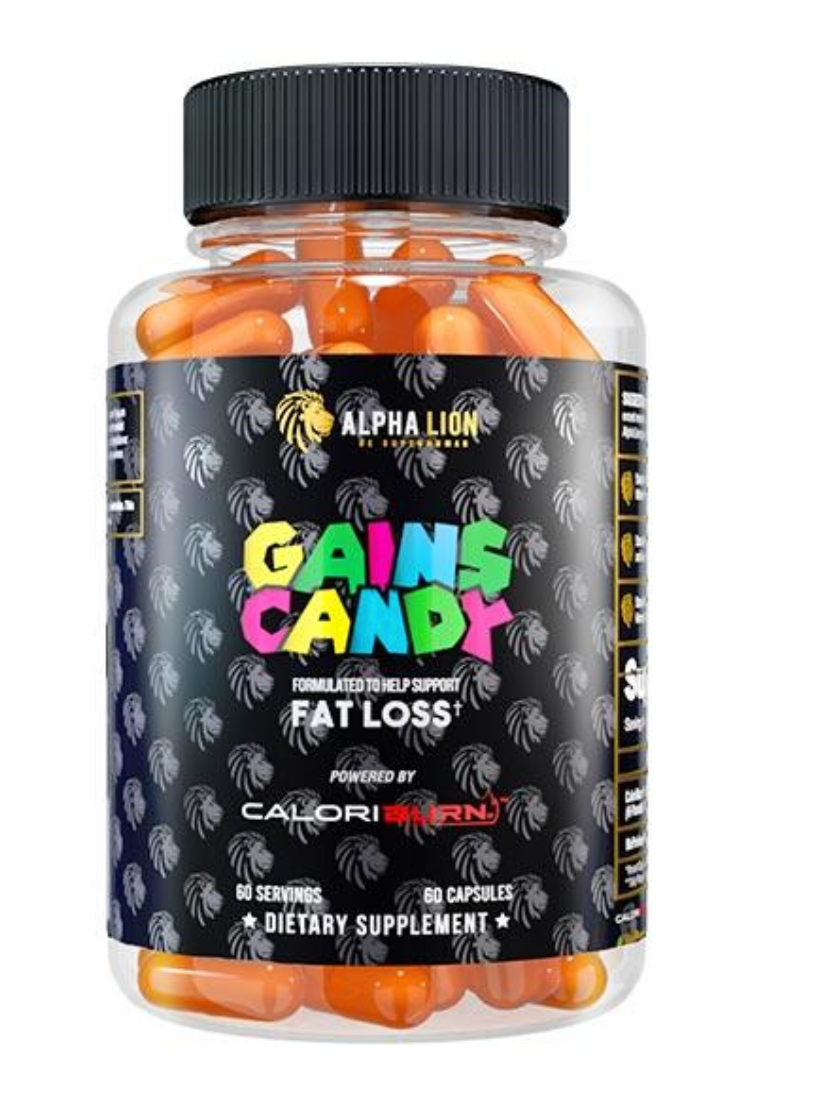 Alpha Lion Gains Candy Caloriburn 60 Caps - Out of Date
