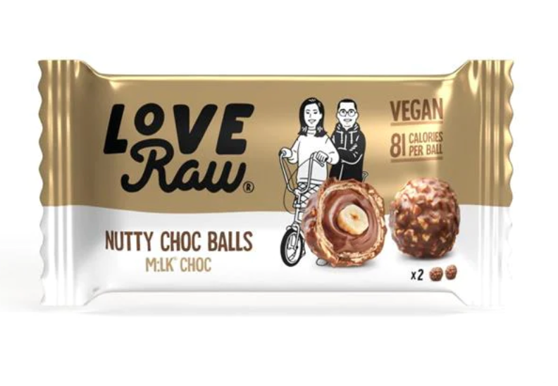LoveRaw Milk Choc Nutty Choc Balls 9 x 28g