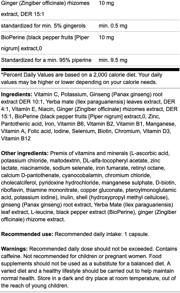 Osavi Multivitamin with Yerba Mate Vegan Caps