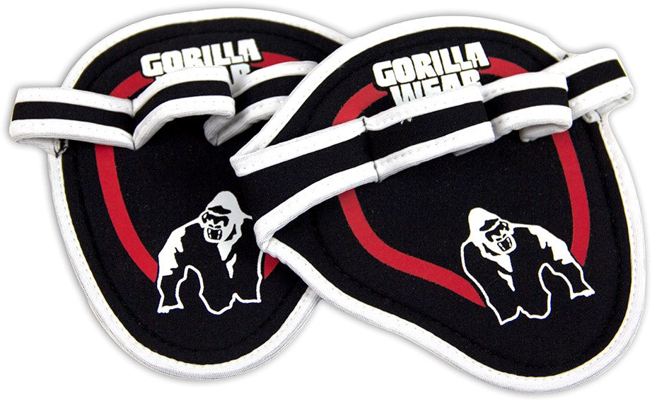 Gorilla Wear Palm Grip Pads - Black/Red - gymstop