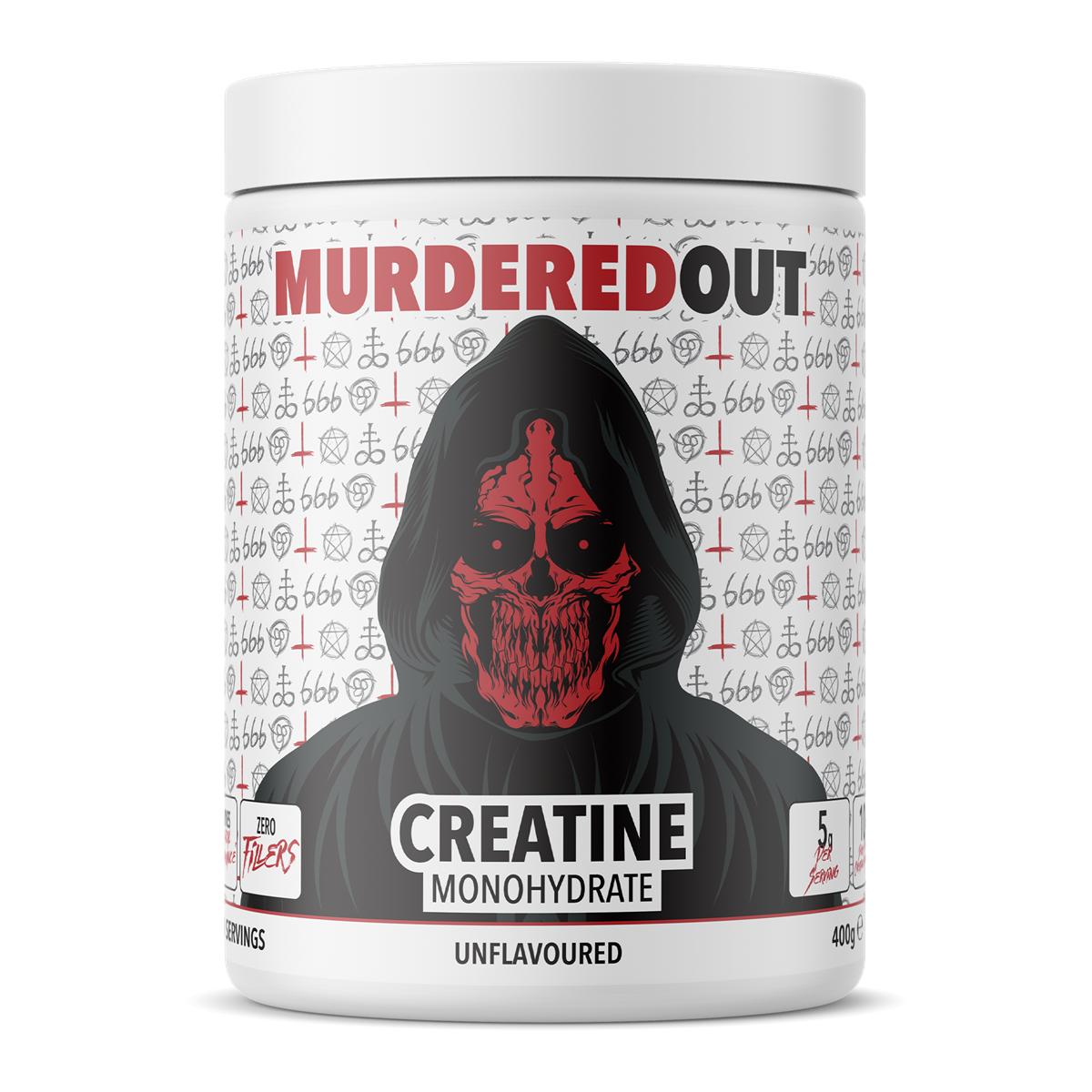 Murdered Out Micronised Creatine Monohydrate 400g