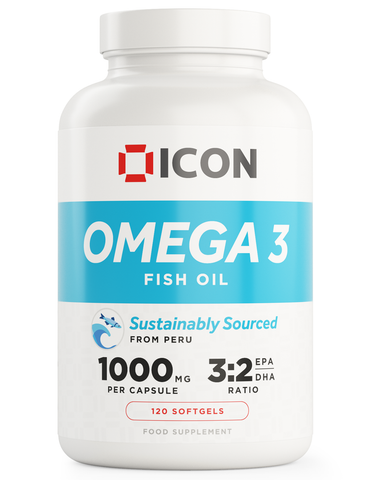 ICON Nutrition Omega 3 120 Caps - Damaged Packaging