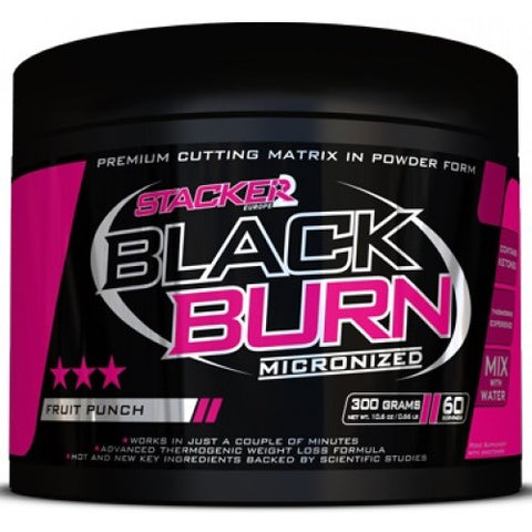 Stacker2 Europe Black Burn Micronized 300g - gymstop