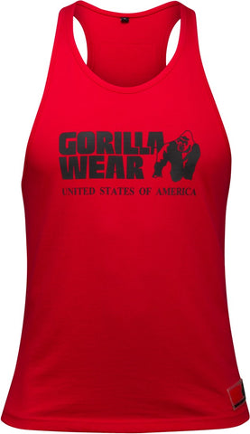 Gorilla Wear Classic Tank Top - Tango Red - gymstop