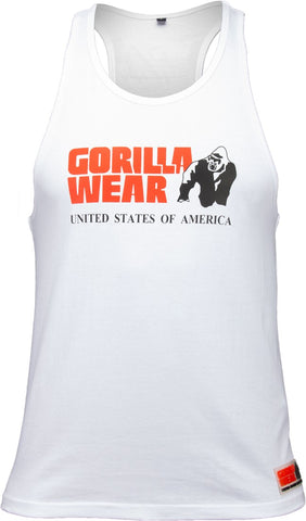 Gorilla Wear Classic Tank Top - White - gymstop