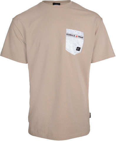 Gorilla Wear Dover Oversized T-Shirt - Beige