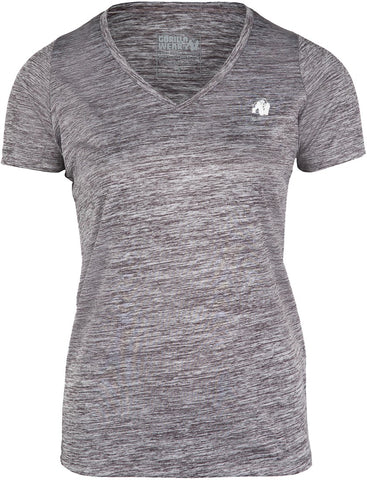 Gorilla Wear Elmira V-Neck T-Shirt Grey Melange