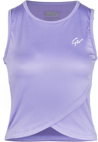 Gorilla Wear Estelle Twisted Crop Top - Lilac