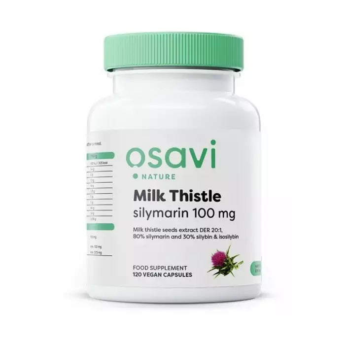 Osavi Milk Thistle Silymarin 100mg Vegan Caps