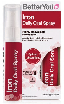 BetterYou Iron Daily Oral Spray (5mg) Baked Apple 25 ml