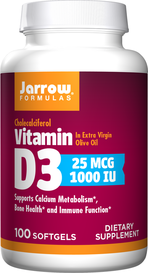 Jarrow Formulas Vitamin D3 1000 IU 100 Softgels Out of Date Gymstop.co.uk