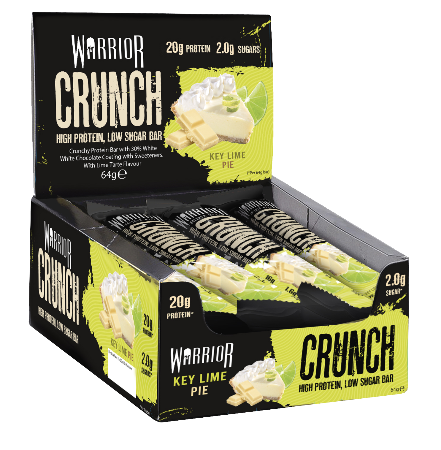 Warrior Crunch Bars 12 x 64g - Out of Date