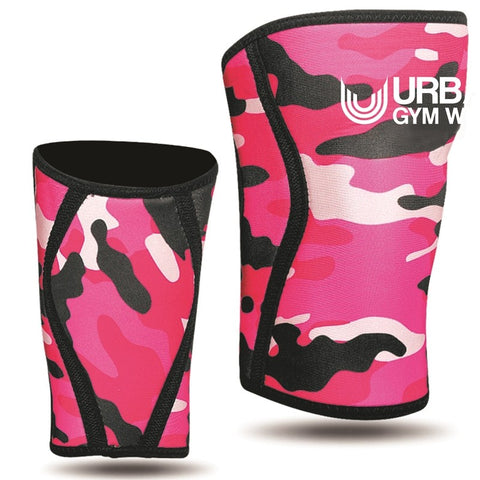 Urban Gym Wear Knee Sleeves - Pink Camo - gymstop