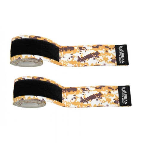 Urban Gym Wear Velcro Knee Wraps - Digital Desert Camo