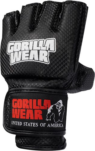 Gorilla Wear Manton MMA Gloves (With Thumb) - Black/White
