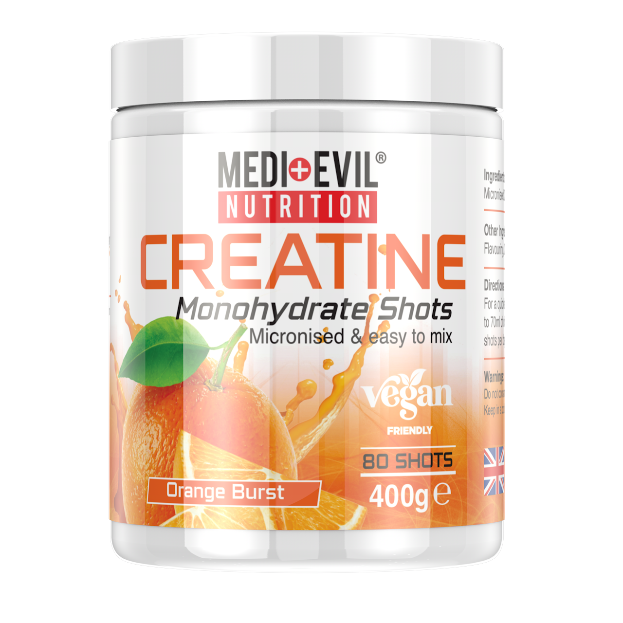 Medi Evil Creatine Monohydrate 400g
