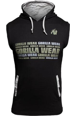 Gorilla Wear Melbourne S/L Hooded T-Shirt - Black