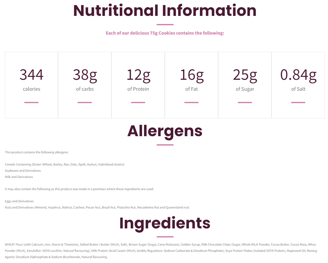 Punk'd Protein Chocolate Chip Cookie 12 x 75g - Out of Date